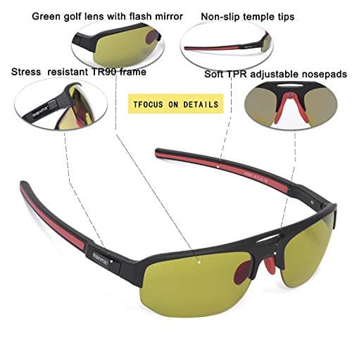 High Definition Golf Ball Finder Sport Glasses for Men Women Golf Sunglasses Golf Glasses Pickleball Eyewear MZ861