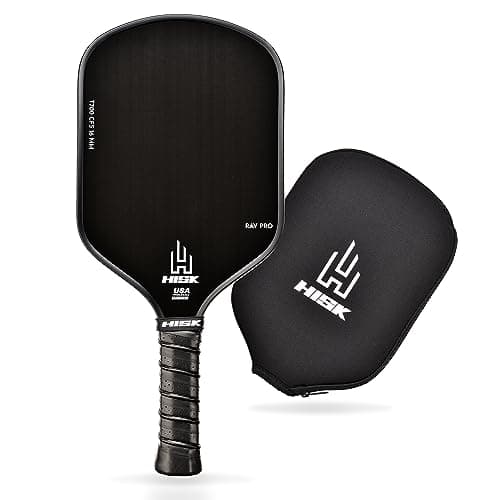 RAV PRO Pickleball Paddle - Ultimate HIGH END 16mm Japanese Toray T700 Raw Carbon Fiber CFS w/Excellent GRIT Roughness Texture, Aero Dynamic Curve, USAPA Approved, Non Slip Grip