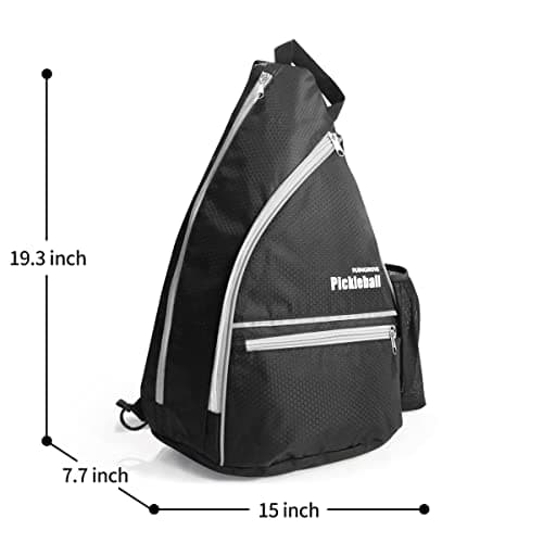 Mangrove Pickleball Bag, Men's & Women's Pickleball Backpack, Adjustable Sling Bag w/Fence Hook/Large Capacity/Safety Pocket