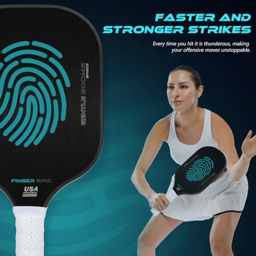 GBS Pickleball Paddles, All Aviation Aluminum Technology with Graphite Pickleball Paddle Surface and Cushion Comfort Grip, Ideal for Novice and Pro Players - USA Pickleball Approved