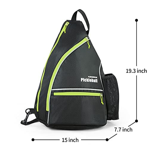 Mangrove Pickleball Bag, Men's & Women's Pickleball Backpack, Adjustable Sling Bag w/Fence Hook/Large Capacity/Safety Pocket
