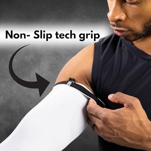 CompressionZ Sports Compression Arm Sleeves Men & Women | Basketball Baseball Football Golf UV Protection & Elbow Pain Relief