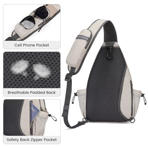 G4Free Pickleball Bag, Crossbody Sling Bag for Men Women, Pickleball Backpack, Pickle Ball Paddle Bag Gifts for Sports