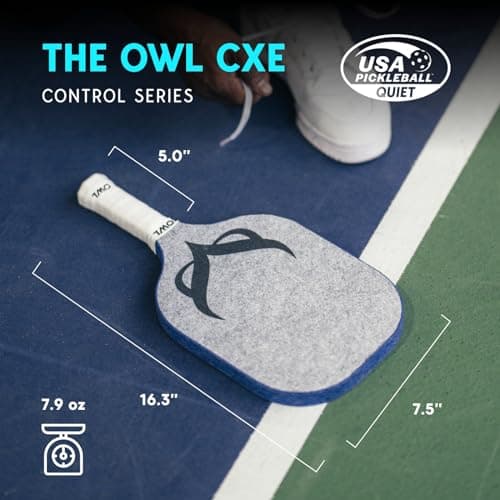 SPORT PICKLEBALL PADDLE | USAPA Pro Tournament Approved | Over 50% Noise Reduction | New Patented Nano-Technology Design & Surface | Elite Performance