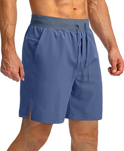 Men's Running Shorts with Zipper Pockets 7"/ 5" / 9" Lightweight Quick Dry Basketball Gym Workout Athletic Shorts for Men