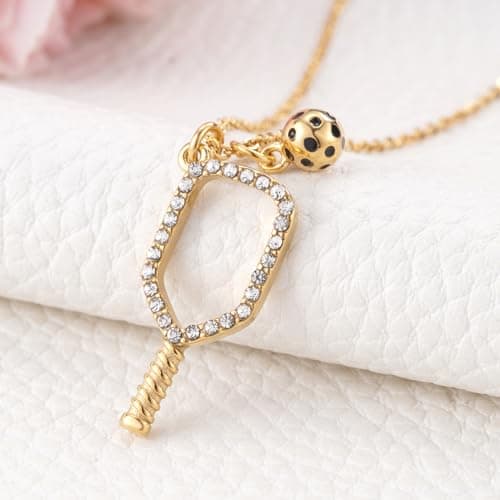 MIXJOY Pickleball Gifts for Women, Pickleball Teams Gifts, Pickleball Sport Lovers Gift, PB Necklace Valentine's Day Bday for Women