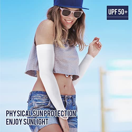 GOUNOD Sun Protection Cooling Compression Arm Sleeves For Men - Gardening Outdoors Sports Workouts volleyball arm sleeves