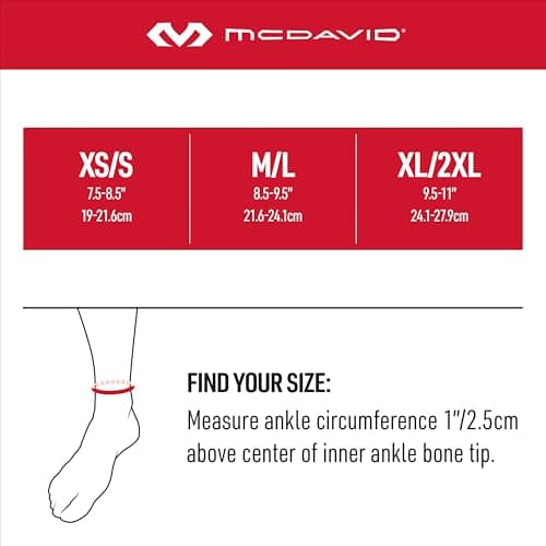 McDavid Ankle Brace Sprain Prevention/ Recovery. Bio-Logix Therapy Support, Competition Grade. Perfect for Basketball, Volleyball, Football, Soccer and More