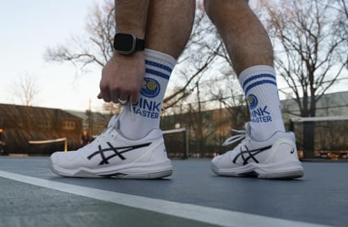 Performance Pickleball Crew Socks, Great Gift For Pickleball Lovers, Mens and Womens, One Size 8-13