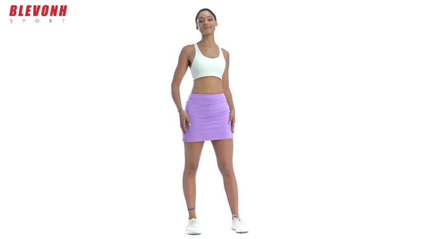 BLEVONH Womens Summer Tennis Skirts with Shorts Underneath, Pickleball, Athletic, Workout and Golf Skorts with Pockets