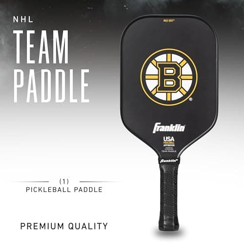 Franklin Sports NHL Team Pickleball Paddles - Official NHL Hockey Team Logo Pickleball Paddles - Signature Series 13MM Pickleball Paddle with MaxGrit - USA Pickleball (USAPA) Approved