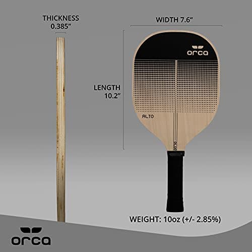 Orca Pickleball Paddles, Sports Series Wood Pickleball Paddle Sets, Pickleball Paddles Starter Set with Pickleballs and Accessories