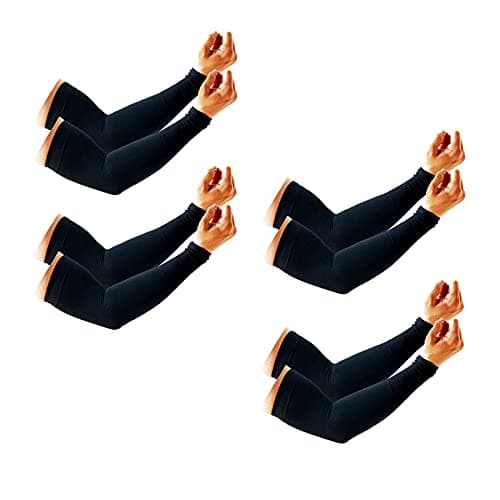 PFFY 4 Pairs UV Protection Cooling Arm Sleeves for Men and Women UPF 50 Sun Sleeve