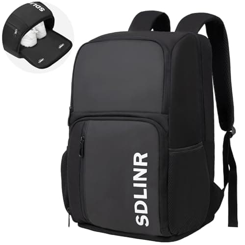 Pickleball Bag Fits 4 to 10 Paddles, Large Pickleball Backpack with Shoe Compartment and Fence Hook,Pickleball Gifts for Men Women