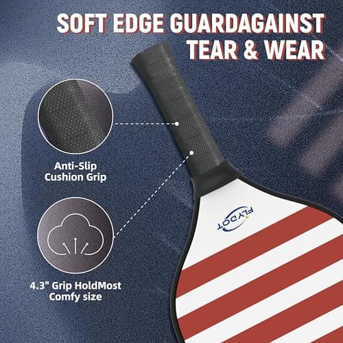 Pickleball Paddles Set of 4,USAPA Approved,4 Indoor&Outdoor Pickleball Balls, Carrying Bag, 4 Cooling Towels,4 Pack Paddles,Pickleball Paddles Pack Gifts for Beginner&Pro