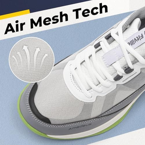FitVille Wide Tennis Shoes for Men Pickleball Shoes Lightweight Breathable All Court Athletic Shoes with Arch Support & Wide Toe Box