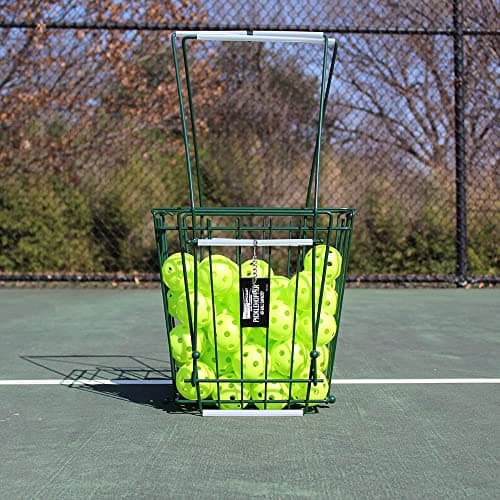 Picklehopper 60 - Pickleball Basket | Holds and Picks Up 60 Balls | EZ Glide Bar Provides Effortless Ball Pick-Up | No Tool Assembly | Picks Up All Types of Pickleballs