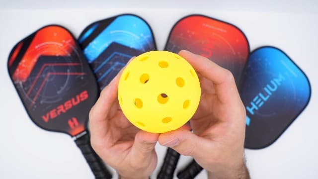 Helium Versus Pickleball Set - Pickleball Paddles with Honeycomb Core, Graphite Strike Face, and Premium Comfort Grip – 4 Balls and Convenient Sports Bag Included (Set of 2 or Set of 4 Paddles)