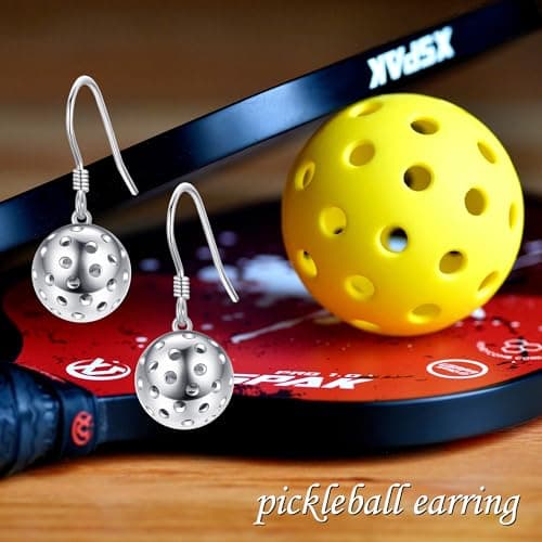 Sterling Silver Hypoallergenic Pickleball, Clarinet, Hockey, Basketball, Baseball, Roller Skating Earring - Music and Sport Jewelry Gifts for Women, Mother, Sport Lover