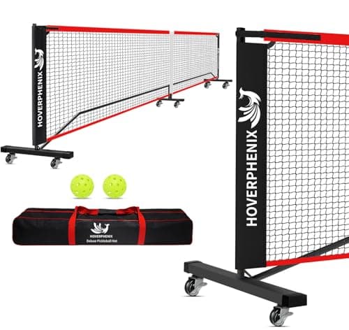 22FT Regulation Size Pickleball Net for Driveway, Outdoor Balls and Portable Carry Bag, Weather Resistance Strong Steel Frame