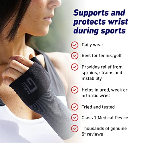 Neo-G Wrist and Thumb Support for Arthritis, Joint Pain, Tendonitis, Sprain - Wrist Brace Wrist Compression Hand Support - L - Beige