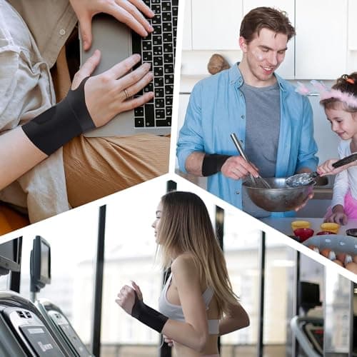 Wrist Brace,Wrist Support for Carpal Tunnel Pain Relief,Ulnar Wrist Brace Ultra-Thin Elastic for Tear,Wrist wraps Repetitive Wrist Use Injury,Fits Both Wrists