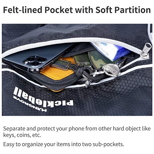 Mangrove Pickleball Bag, Men's & Women's Pickleball Backpack, Adjustable Sling Bag w/Fence Hook/Large Capacity/Safety Pocket