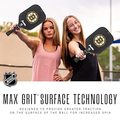 Franklin Sports NHL Team Pickleball Paddles - Official NHL Hockey Team Logo Pickleball Paddles - Signature Series 13MM Pickleball Paddle with MaxGrit - USA Pickleball (USAPA) Approved