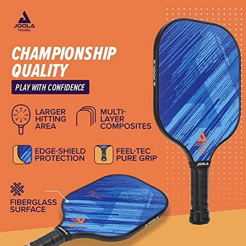 JOOLA Journey Pickleball Paddle – Fiberglass Graphite Surface for More Power – Lightweight Pickleball Paddle w/Increased Control - Multiple Colors & Designs - USAPA Approved