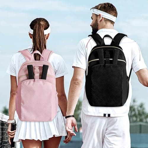 Pickleball Bag Backpack for Women Holds 4 Paddles, Large Pickle Ball Bag Pickleball Paddle Backpack for Men