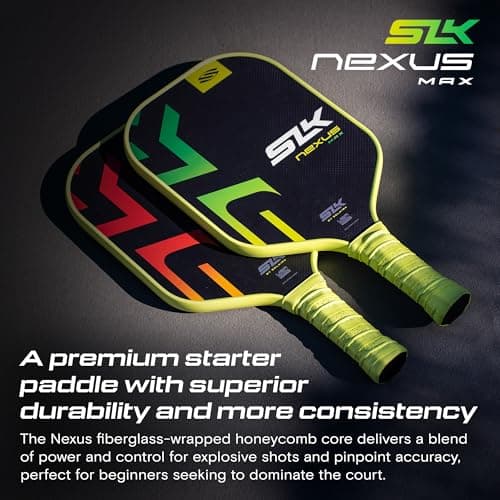 2025 SLK Nexus Pickleball Paddle | SpinFlex Surface and Graphite Pickleball Paddle Face | 13mm SX4 Polymer Core for Ultimate Consistency