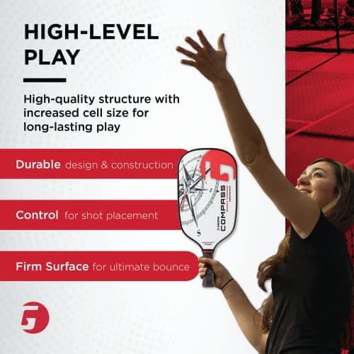 GAMMA Made in The USA Pickleball Paddles, NeuCore & Sensa Polycore Technology, Textured Graphite, Honeycomb Grip, USAPA Approved, Realiable, Additonal Power & Control