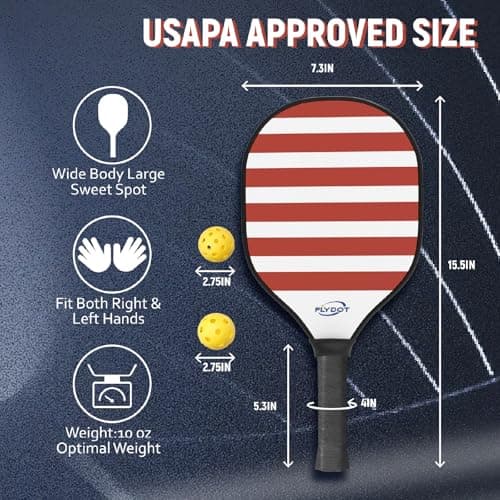 Pickleball Paddles Set of 4,USAPA Approved,4 Indoor&Outdoor Pickleball Balls, Carrying Bag, 4 Cooling Towels,4 Pack Paddles,Pickleball Paddles Pack Gifts for Beginner&Pro