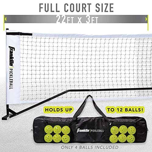 Franklin Sports Portable Outdoor Pickleball Net - Regulation Size 22' Foot Net with Travel Bag