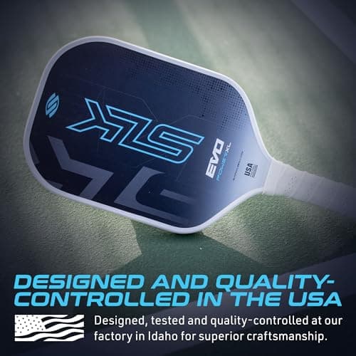 Selkirk Sport SLK Evo Pickleball Paddle | Designed in The USA | Power, Control or Hybrid | Fiberglass & Carbon Fiber with SpinFlex Surface