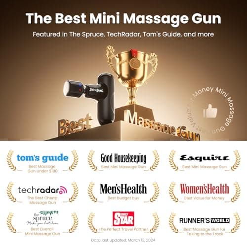 BOB AND BRAD Q2 Pro Mini Massage Gun with Heat and Cold Head,Pocket-Sized Deep Tissue Massager Gun,Portable Percussion Muscle Massager Gun, Ultra Small&Quiet Muscle Massage Gun, FSA and HSA Eligible