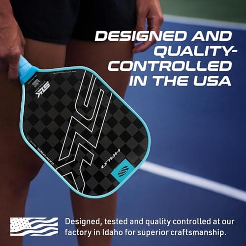 Selkirk Sport SLK Halo Raw Carbon Fiber Pickleball Paddle | Designed in The USA | Choose from The T700 Raw Carbon Fiber Power, The 18k Ultraweave Control, or The Kevlar Linkweave Thermoformed Pro
