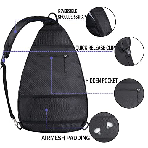 Pickleball Bag - Pickleball Bags for Women Men - Pickleball Backpack - Travel Pickleball Paddle Case, Pickle Ball Bag for Pickleball Paddle Tennis Racket, Protable Pickleball Sling Bag