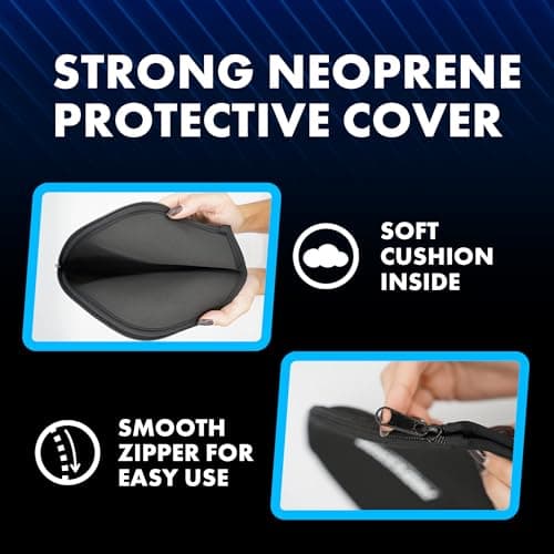 Professor Pickleball Paddle Neoprene Cover - Universal Fitting Cover Pickleball Paddles - Prevents Scratches & Dents - Perfect for Travel & Protection