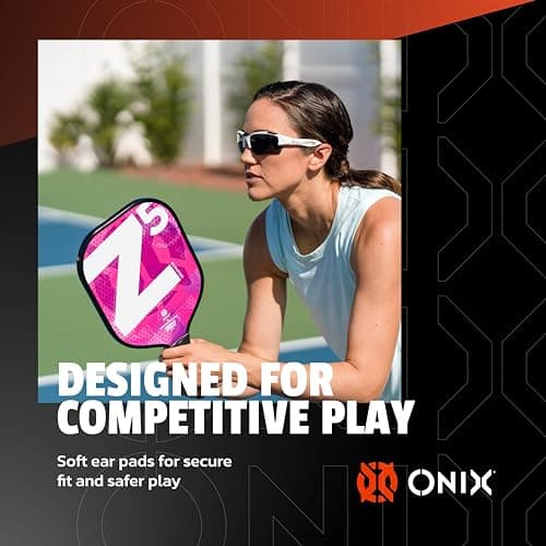 ONIX Pickleball Falcon Eyewear Sun Protection Non-Slip Nose Piece Modern and Lightweight Secure Design