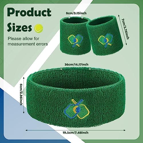 Suhine 4 Pcs Sports Headband 8 Pcs Moisture Wicking Wristband Breathable Sweat Absorption Sweatband for Christmas Valentine‘s Day Gift