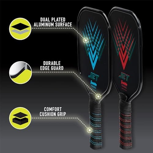 Franklin Sports Beginner Pickleball Sets - 2 + 4 Player Sets - Aluminum Paddles + X-40 Pickleballs - USA Pickleball (USAPA) Approved