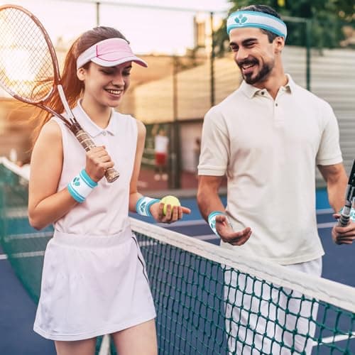 3 Pcs Dink Ball Gifts Set Headband Wristband Gift Set Accessories for Woman Men Fun
