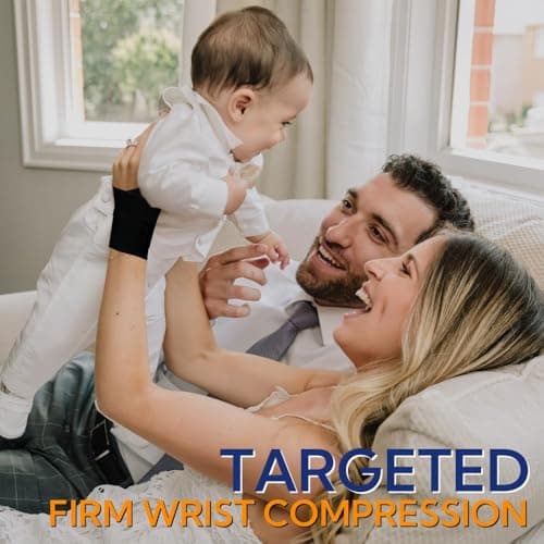 Wrist Brace,Carpal Tunnel Wrist Brace Wrist Wraps Wrist Support Tendonitis Sprains（M-Black）