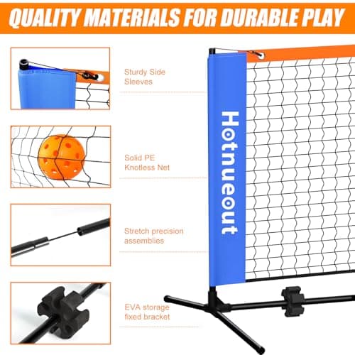 Small Mini Pickleball Net 5FT Portable Game Pickleball Practice Net for Driveway, Outdoor Indoor Pickle Ball Equipment Dink Training Aid