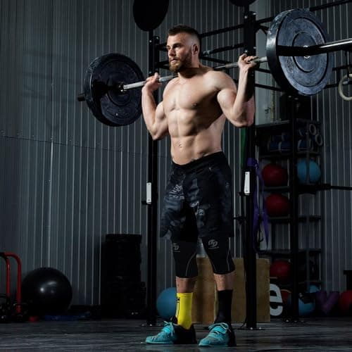 Knee Sleeves (1 Pair), 7mm Neoprene Compression Knee Braces, Great Support for Cross Training, Weightlifting, Powerlifting, Squats, Basketball and More