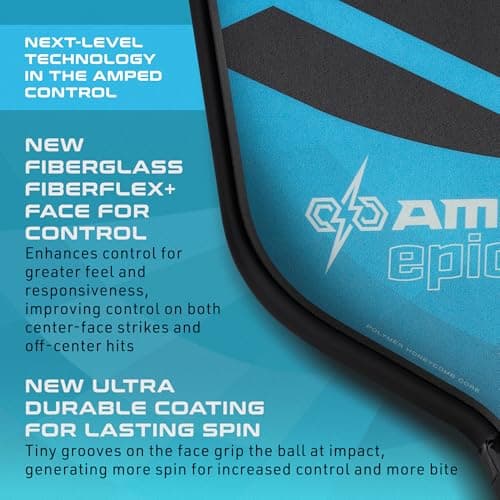 Selkirk Sport Amped Pickleball Paddle | Assembled in The USA | Amped Control or Amped Pro Fiberglass Pickleball Paddle | Unrivaled Precision & Control