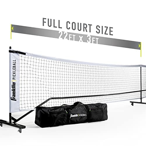 Franklin Sports Portable Outdoor Pickleball Net - Regulation Size 22' Foot Net with Travel Bag