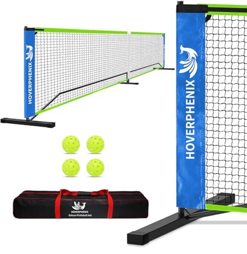 22FT Regulation Size Pickleball Net for Driveway, Outdoor Balls and Portable Carry Bag, Weather Resistance Strong Steel Frame