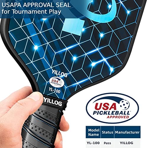 Pickleball Paddles, USAPA Approved Pickleball Paddle Set of 4, Fiberglass Surface Pickleball Set, 4 Pickleball Balls, 4 Cooling Towels, Pickleball Bag, Pickle Ball Paddle for Men Women